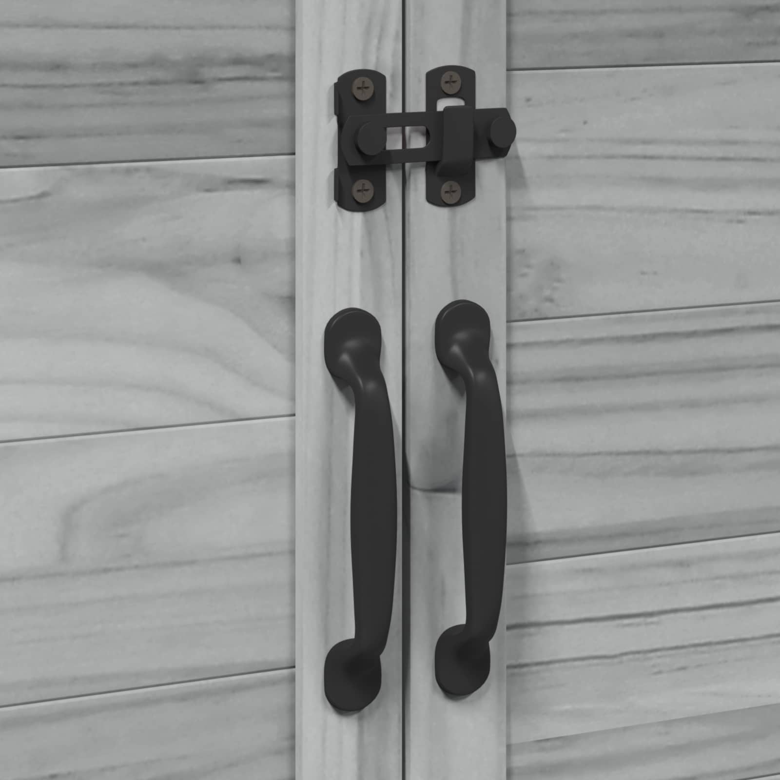 Tuinschuur Grijs 106,5 x 56 x 113,5 cm Massief Vurenhout