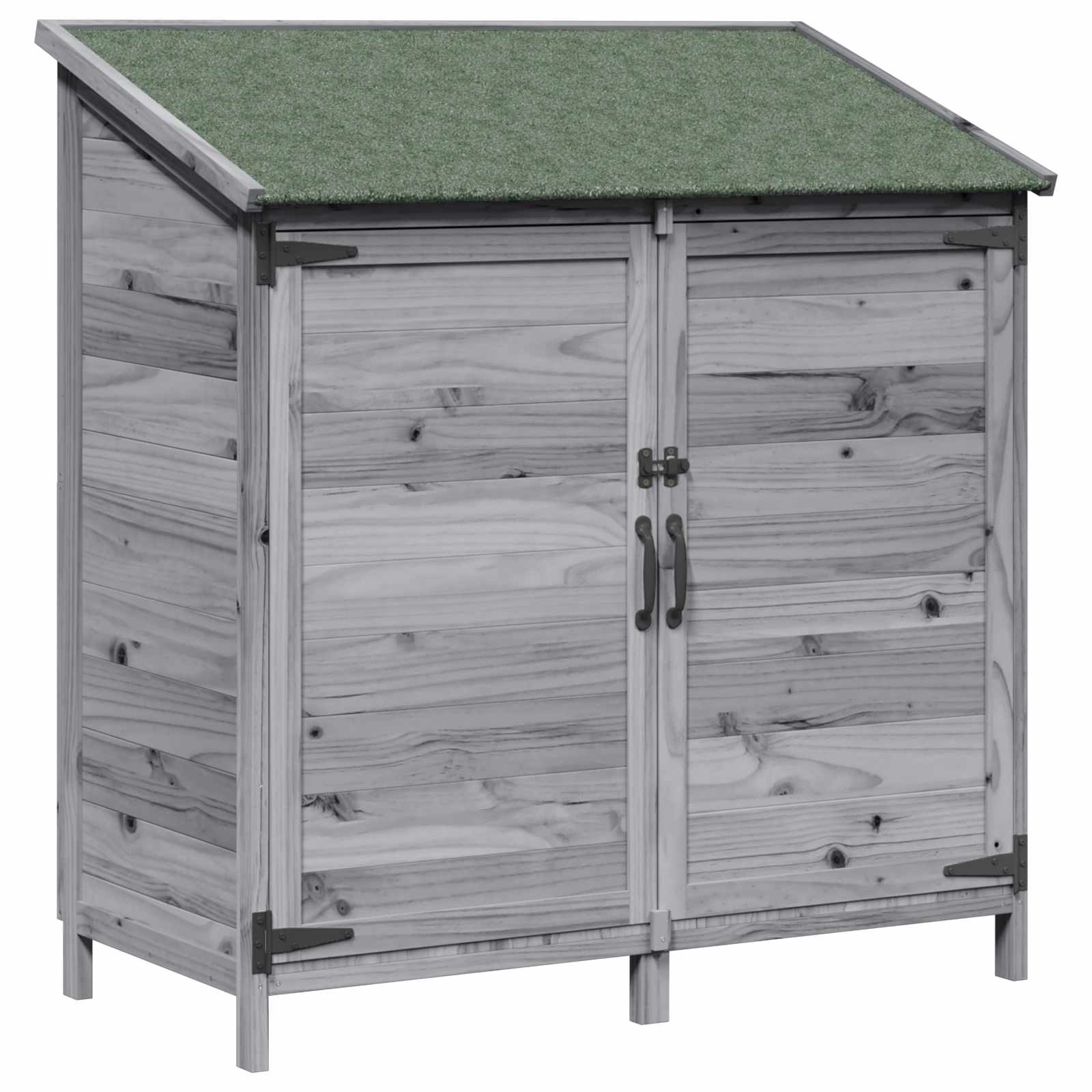 Tuinschuur Grijs 106,5 x 56 x 113,5 cm Massief Vurenhout