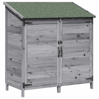 Tuinschuur Grijs 106,5 x 56 x 113,5 cm Massief Vurenhout