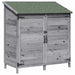 Tuinschuur Grijs 106,5 x 56 x 113,5 cm Massief Vurenhout