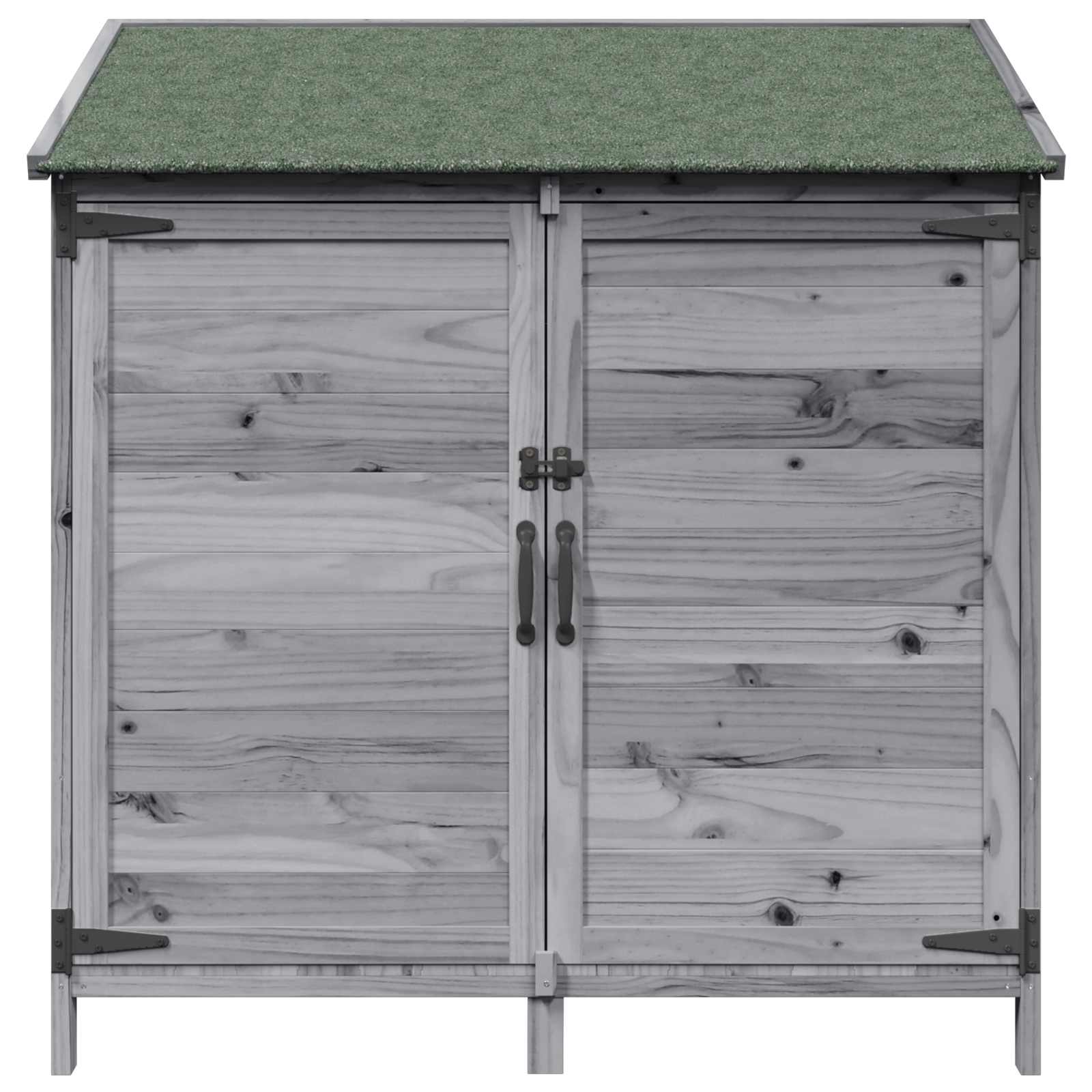 Tuinschuur Grijs 106,5 x 56 x 113,5 cm Massief Vurenhout