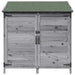 Tuinschuur Grijs 106,5 x 56 x 113,5 cm Massief Vurenhout