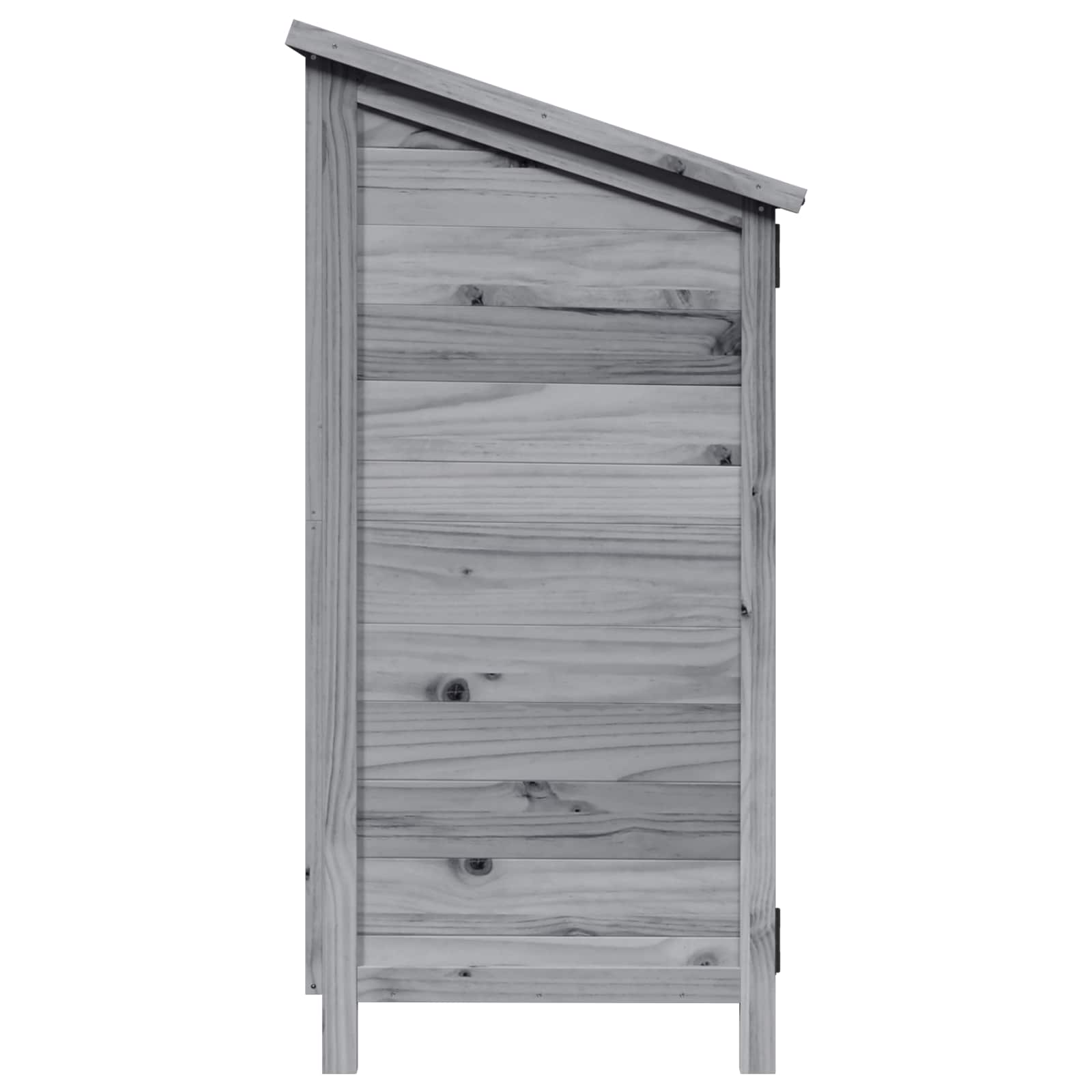 Tuinschuur Grijs 106,5 x 56 x 113,5 cm Massief Vurenhout