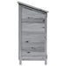 Tuinschuur Grijs 106,5 x 56 x 113,5 cm Massief Vurenhout