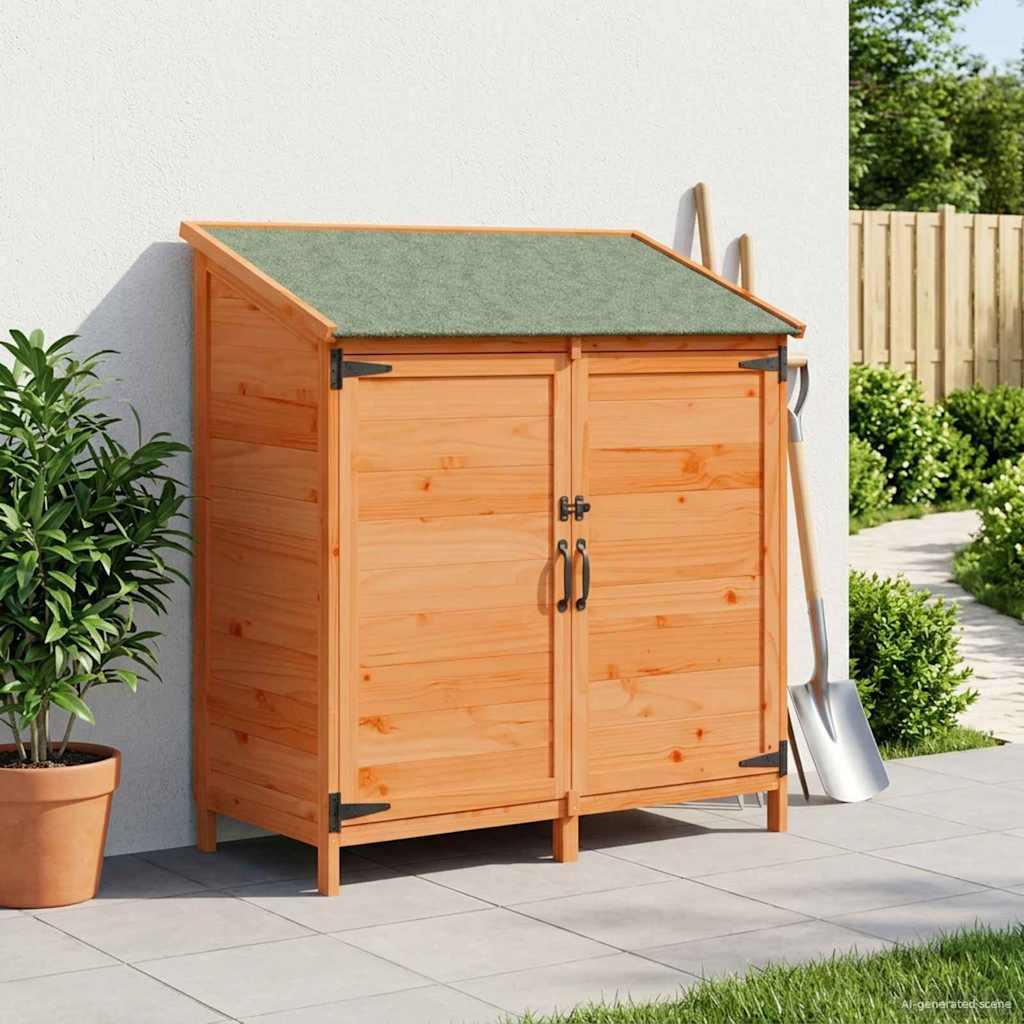 Tuinschuur Bruin 106,5 x 56 x 113,5 cm Massief Vurenhout
