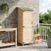 Tuinschuur Naturel 59,5 x 56 x 176,5 cm Massief Vurenhout