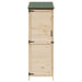 Tuinschuur Naturel 59,5 x 56 x 176,5 cm Massief Vurenhout