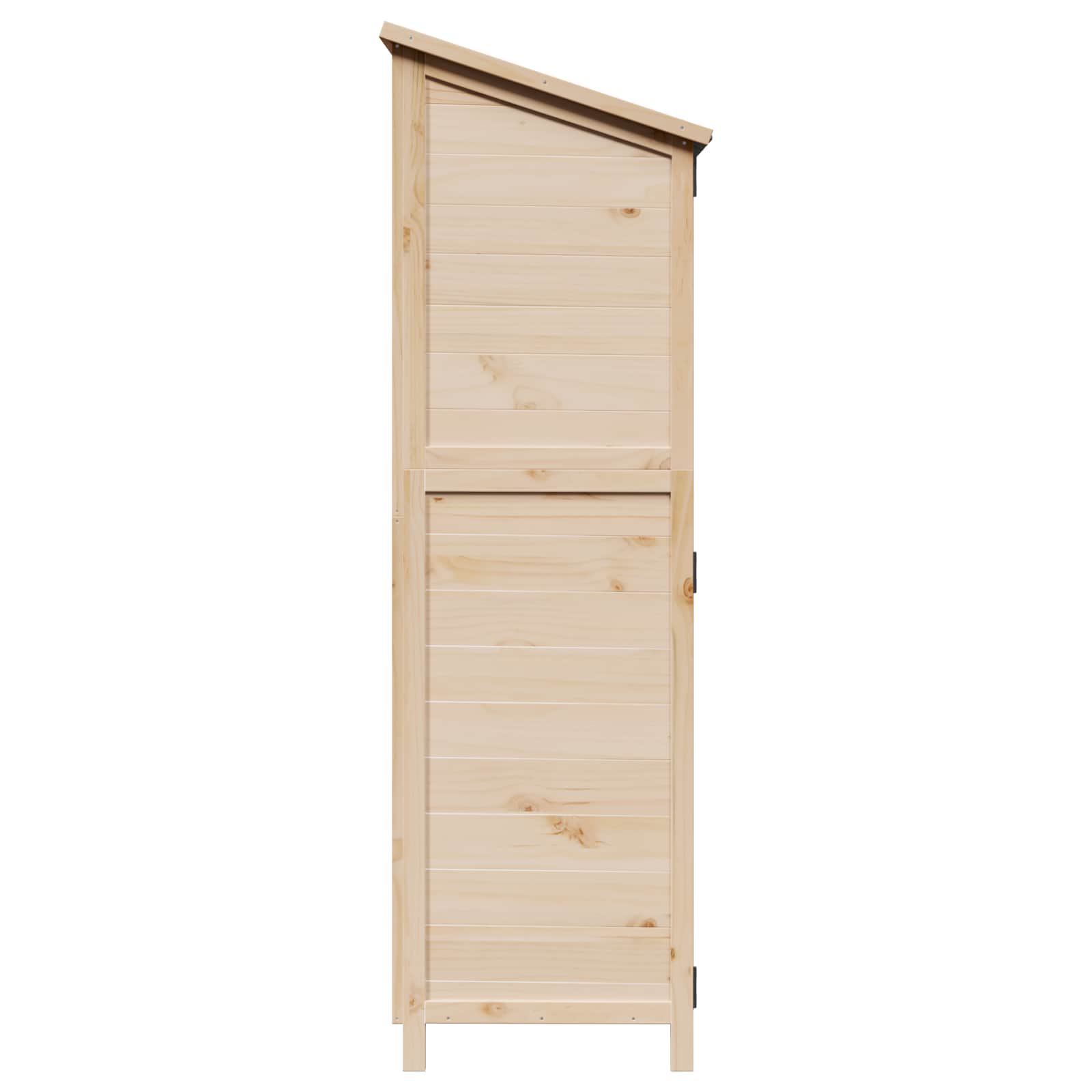 Tuinschuur Naturel 59,5 x 56 x 176,5 cm Massief Vurenhout