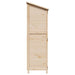 Tuinschuur Naturel 59,5 x 56 x 176,5 cm Massief Vurenhout