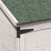 Tuinschuur met dak Wit 59,5 x 56 x 176,5 cm Massief Vurenhout