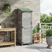 Tuinschuur met dak Grijs 59,5 x 56 x 176,5 cm Massief Vurenhout