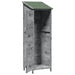 Tuinschuur met dak Grijs 59,5 x 56 x 176,5 cm Massief Vurenhout