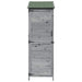 Tuinschuur met dak Grijs 59,5 x 56 x 176,5 cm Massief Vurenhout