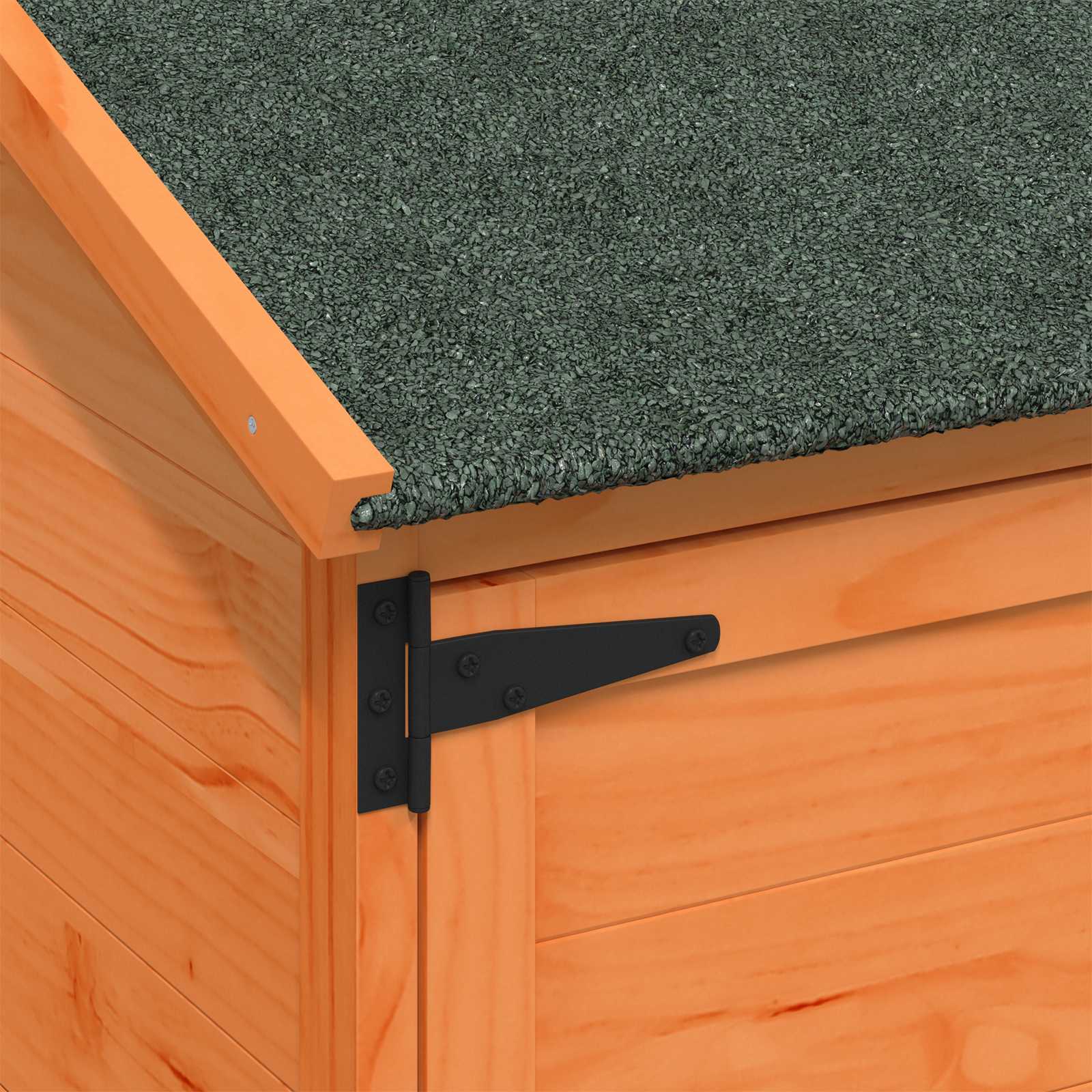 Tuinschuur met dak Bruin 59,5 x 56 x 176,5 cm Massief Vurenhout
