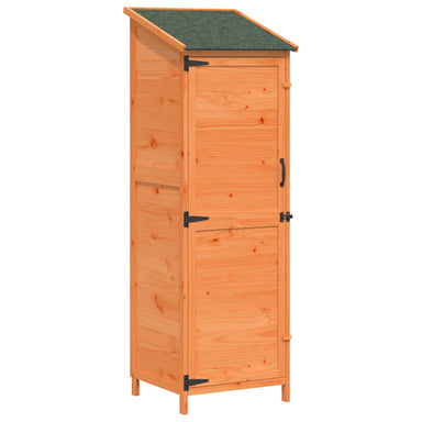 Tuinschuur met dak Bruin 59,5 x 56 x 176,5 cm Massief Vurenhout