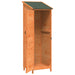 Tuinschuur met dak Bruin 59,5 x 56 x 176,5 cm Massief Vurenhout