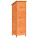 Tuinschuur met dak Bruin 59,5 x 56 x 176,5 cm Massief Vurenhout