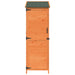 Tuinschuur met dak Bruin 59,5 x 56 x 176,5 cm Massief Vurenhout
