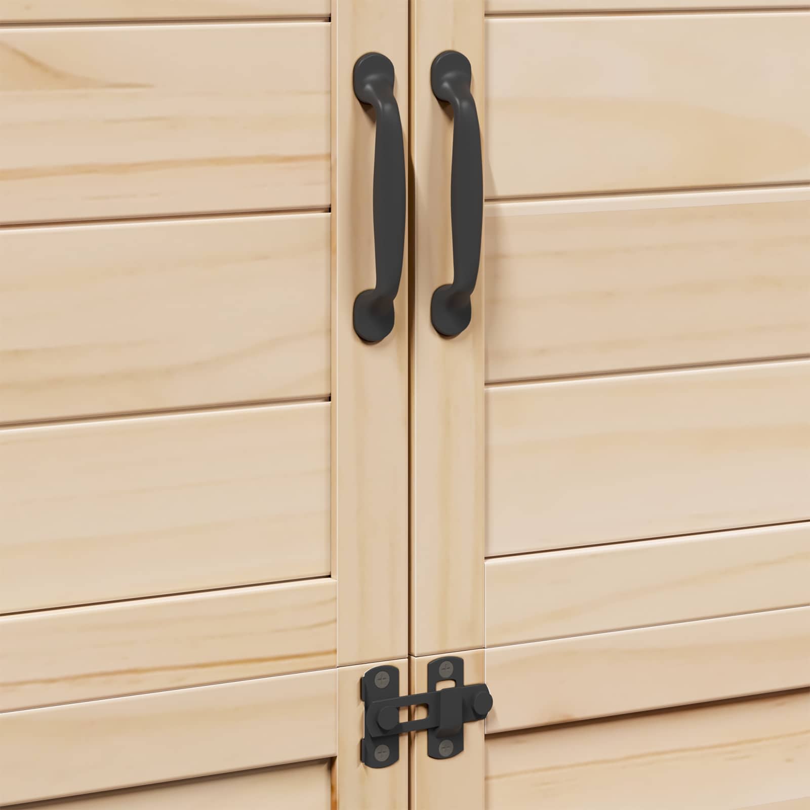 Tuinschuur Naturel 106,5 x 56 x 176 cm Massief Vurenhout