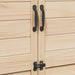 Tuinschuur Naturel 106,5 x 56 x 176 cm Massief Vurenhout
