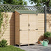Tuinschuur Naturel 106,5 x 56 x 176 cm Massief Vurenhout