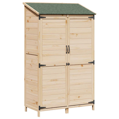 Tuinschuur Naturel 106,5 x 56 x 176 cm Massief Vurenhout