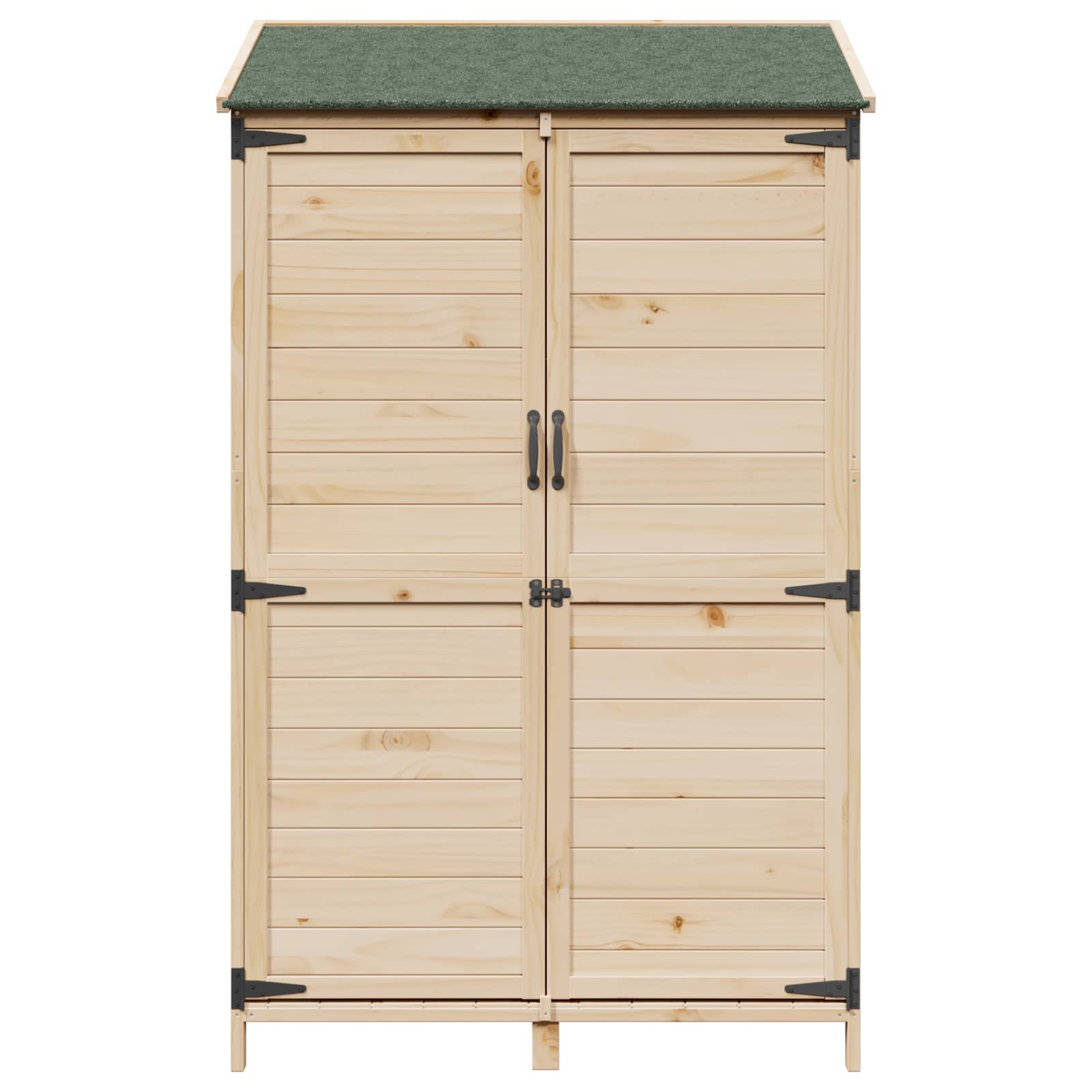 Tuinschuur Naturel 106,5 x 56 x 176 cm Massief Vurenhout