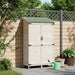 Tuinschuur met dak Wit 106,5 x 56 x 176 cm Massief Vurenhout