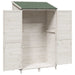 Tuinschuur met dak Wit 106,5 x 56 x 176 cm Massief Vurenhout