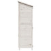 Tuinschuur met dak Wit 106,5 x 56 x 176 cm Massief Vurenhout