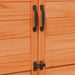 Tuinschuur met dak Bruin 106,5 x 56 x 176 cm Massief Vurenhout