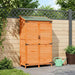 Tuinschuur met dak Bruin 106,5 x 56 x 176 cm Massief Vurenhout
