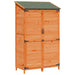 Tuinschuur met dak Bruin 106,5 x 56 x 176 cm Massief Vurenhout