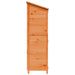 Tuinschuur met dak Bruin 106,5 x 56 x 176 cm Massief Vurenhout