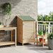 Tuinschuur met dak Naturel 59 x 56 x 113,5 cm Massief Vurenhout