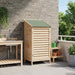 Tuinschuur met dak Naturel 59 x 56 x 113,5 cm Massief Vurenhout