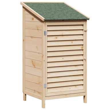 Tuinschuur met dak Naturel 59 x 56 x 113,5 cm Massief Vurenhout
