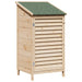 Tuinschuur met dak Naturel 59 x 56 x 113,5 cm Massief Vurenhout