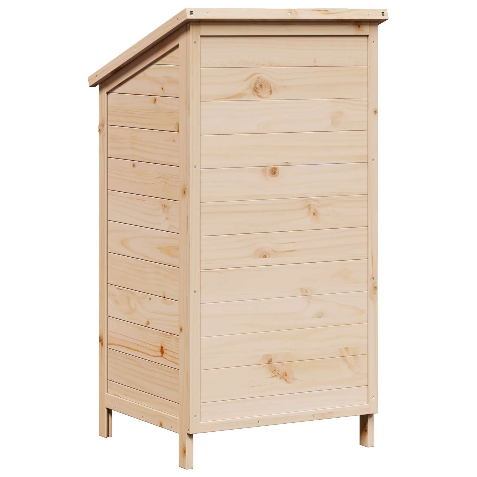 Tuinschuur met dak Naturel 59 x 56 x 113,5 cm Massief Vurenhout
