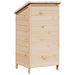Tuinschuur met dak Naturel 59 x 56 x 113,5 cm Massief Vurenhout