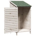 Tuinschuur met dak Wit 59 x 56 x 113,5 cm Massief Vurenhout