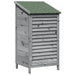 Tuinschuur met dak Grijs 59 x 56 x 113,5 cm Massief Vurenhout