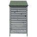 Tuinschuur met dak Grijs 59 x 56 x 113,5 cm Massief Vurenhout