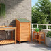 Tuinschuur met dak Bruin 59 x 56 x 113,5 cm Massief Vurenhout