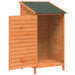 Tuinschuur met dak Bruin 59 x 56 x 113,5 cm Massief Vurenhout