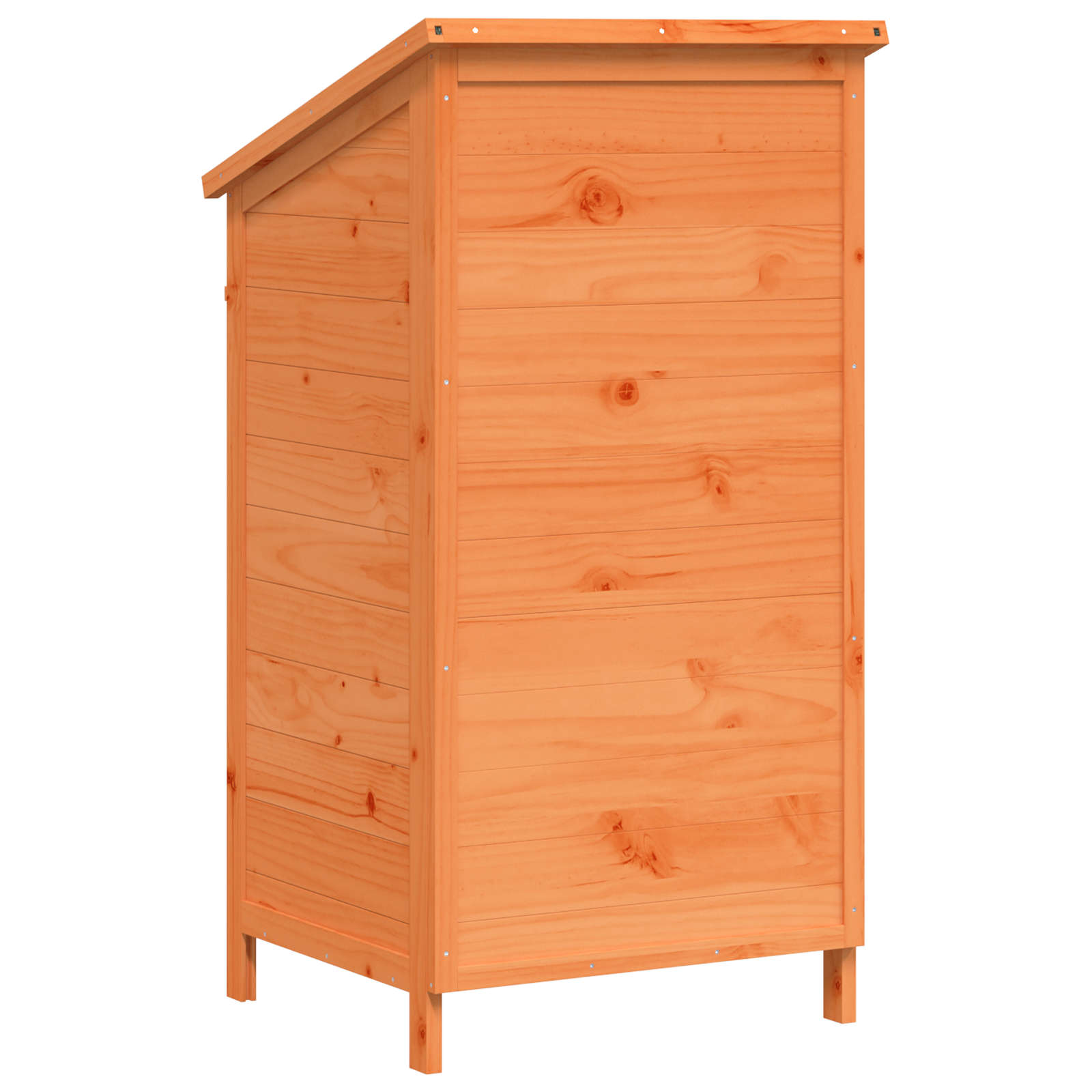 Tuinschuur met dak Bruin 59 x 56 x 113,5 cm Massief Vurenhout