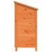 Tuinschuur met dak Bruin 59 x 56 x 113,5 cm Massief Vurenhout