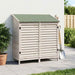 Tuinschuur met dak Wit 106 x 56 x 113,5 cm Massief Vurenhout
