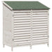 Tuinschuur met dak Wit 106 x 56 x 113,5 cm Massief Vurenhout