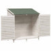 Tuinschuur met dak Wit 106 x 56 x 113,5 cm Massief Vurenhout